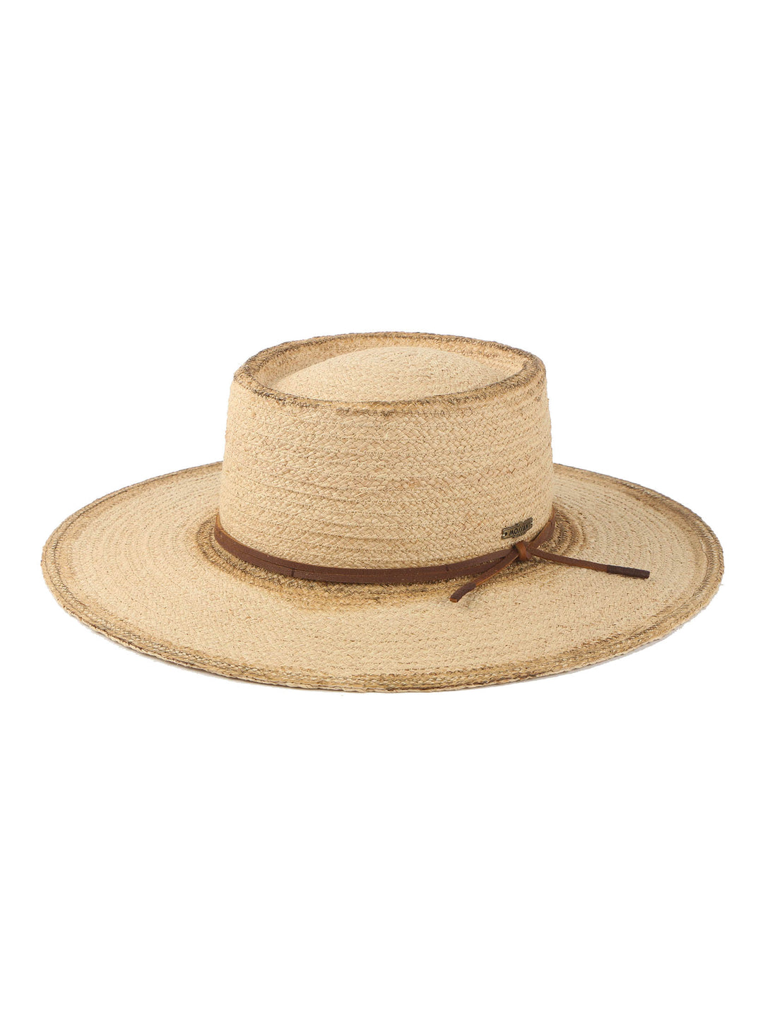 Boho-Chic Raffia Boater Hat by Mossant Paris | Acco