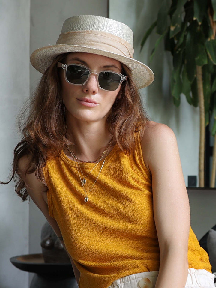 Retro Square Sunglasses | Acetate x Wood Sunglasses | Quill