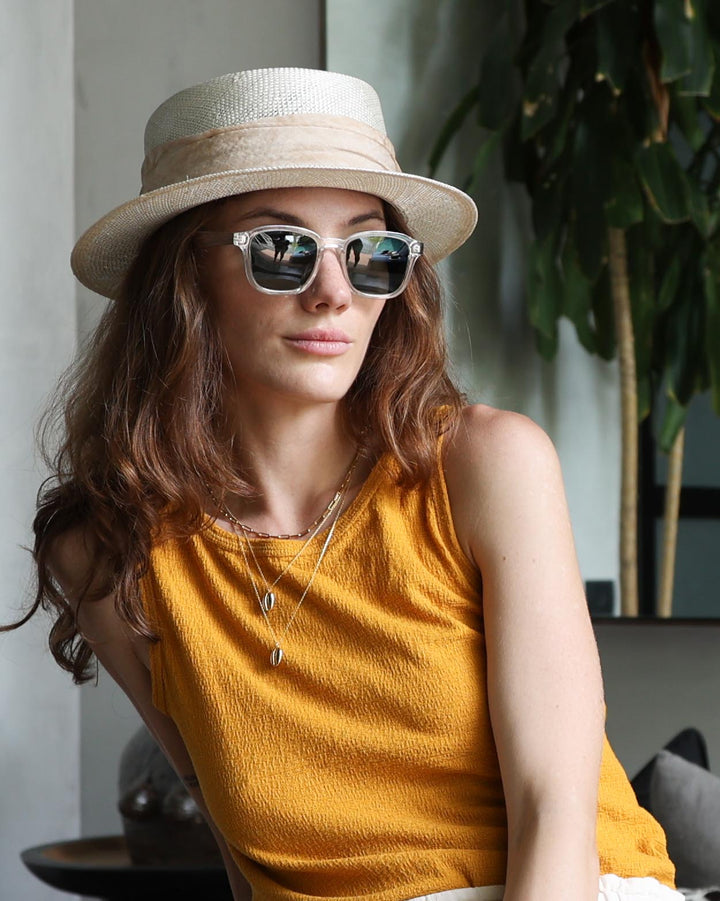 Retro Square Sunglasses | Acetate x Wood Sunglasses | Quill