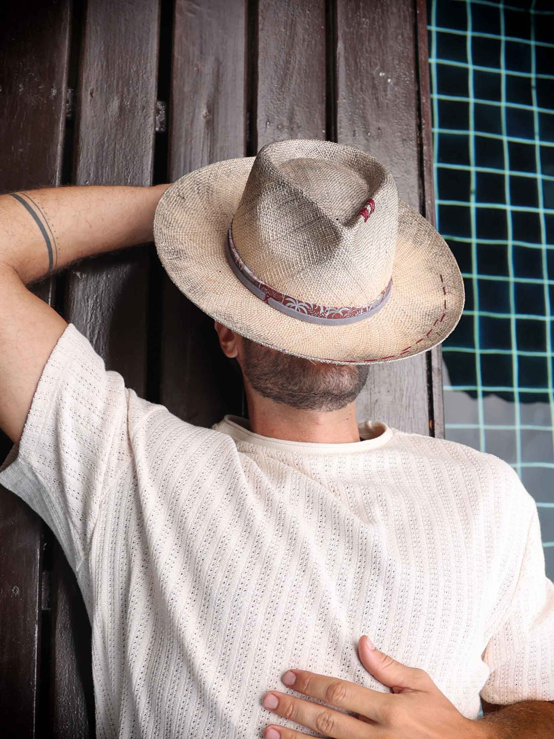 Acoose Bao Straw Fedora Hat – Artisanal Boho Style Hat | Mossant Paris