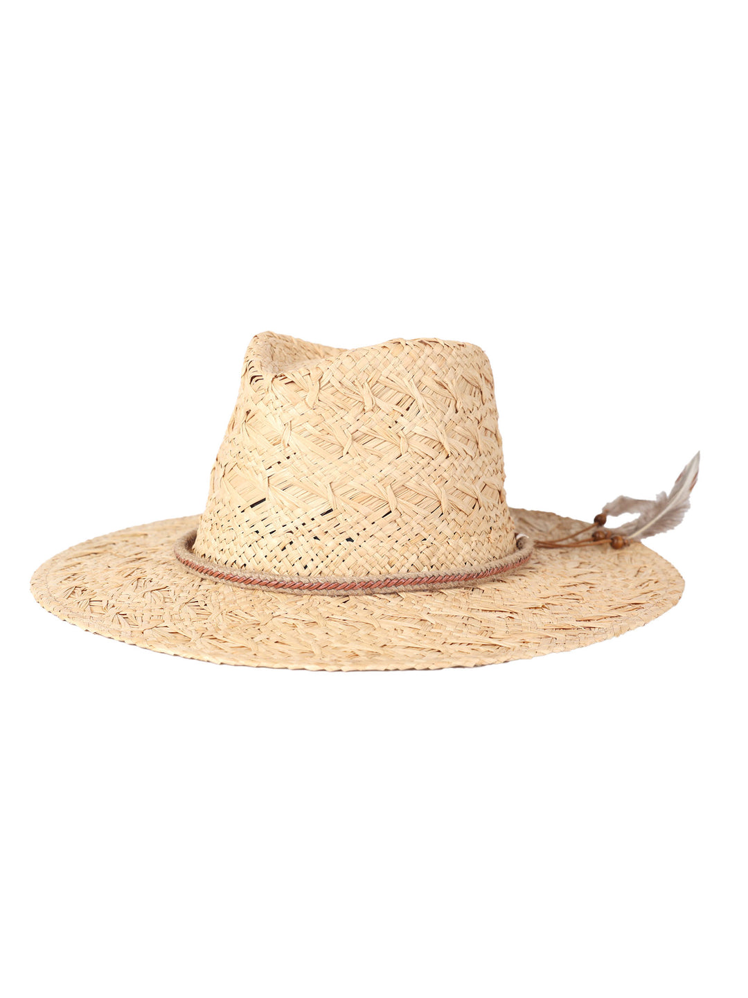 Ululani Fedora – Raffia Straw, Braided Belt & Feathers | Summer Boho