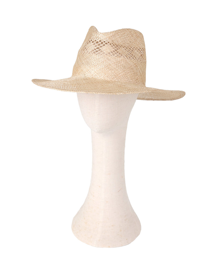 Sisal Straw Fedora – Eco-Friendly Hollow Weave | Summer Boho Style