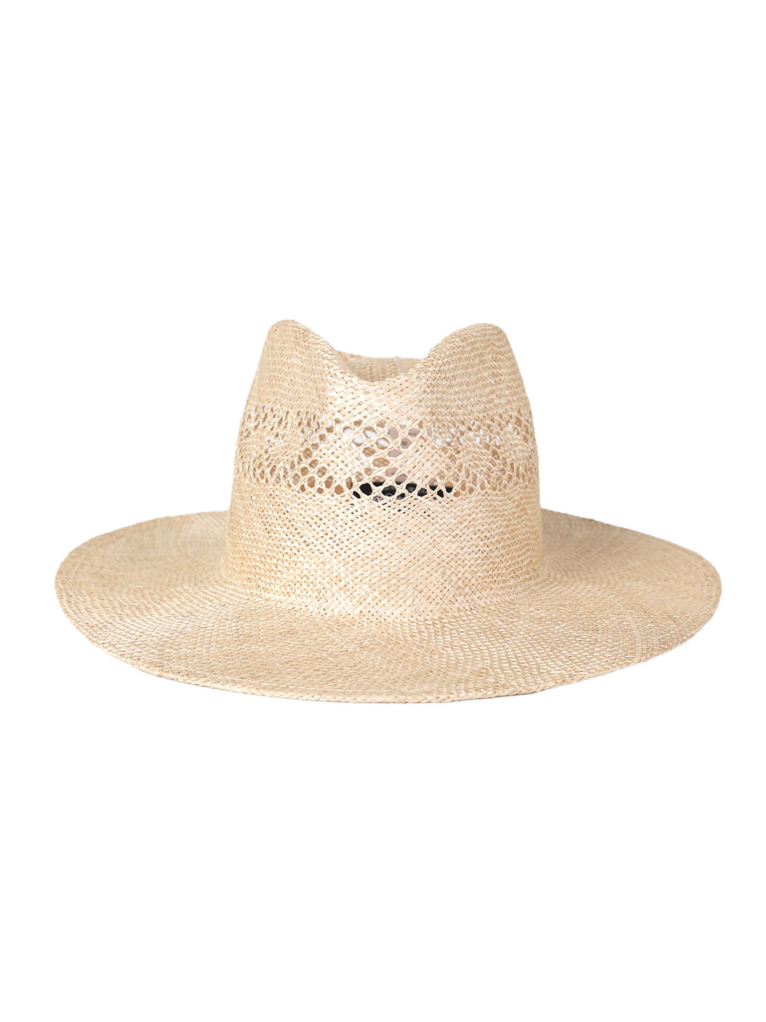 Sisal Straw Fedora – Eco-Friendly Hollow Weave | Summer Boho Style