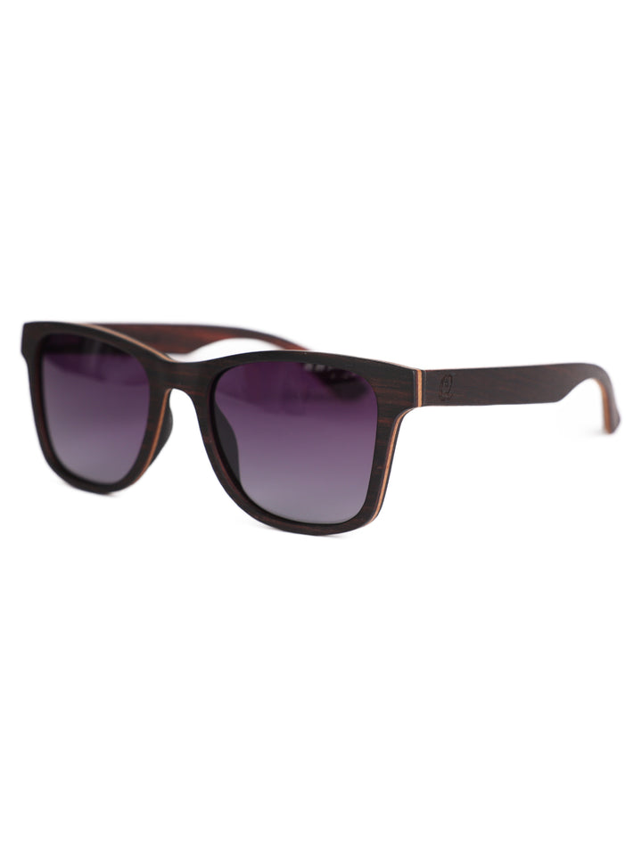 Rain | Dark Brown Wooden Sunglasses | Polarized Lens
