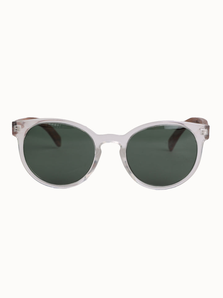 Jarred | Stylish round Acetate x Wood Sunglasses | Premium Polarized Lenses