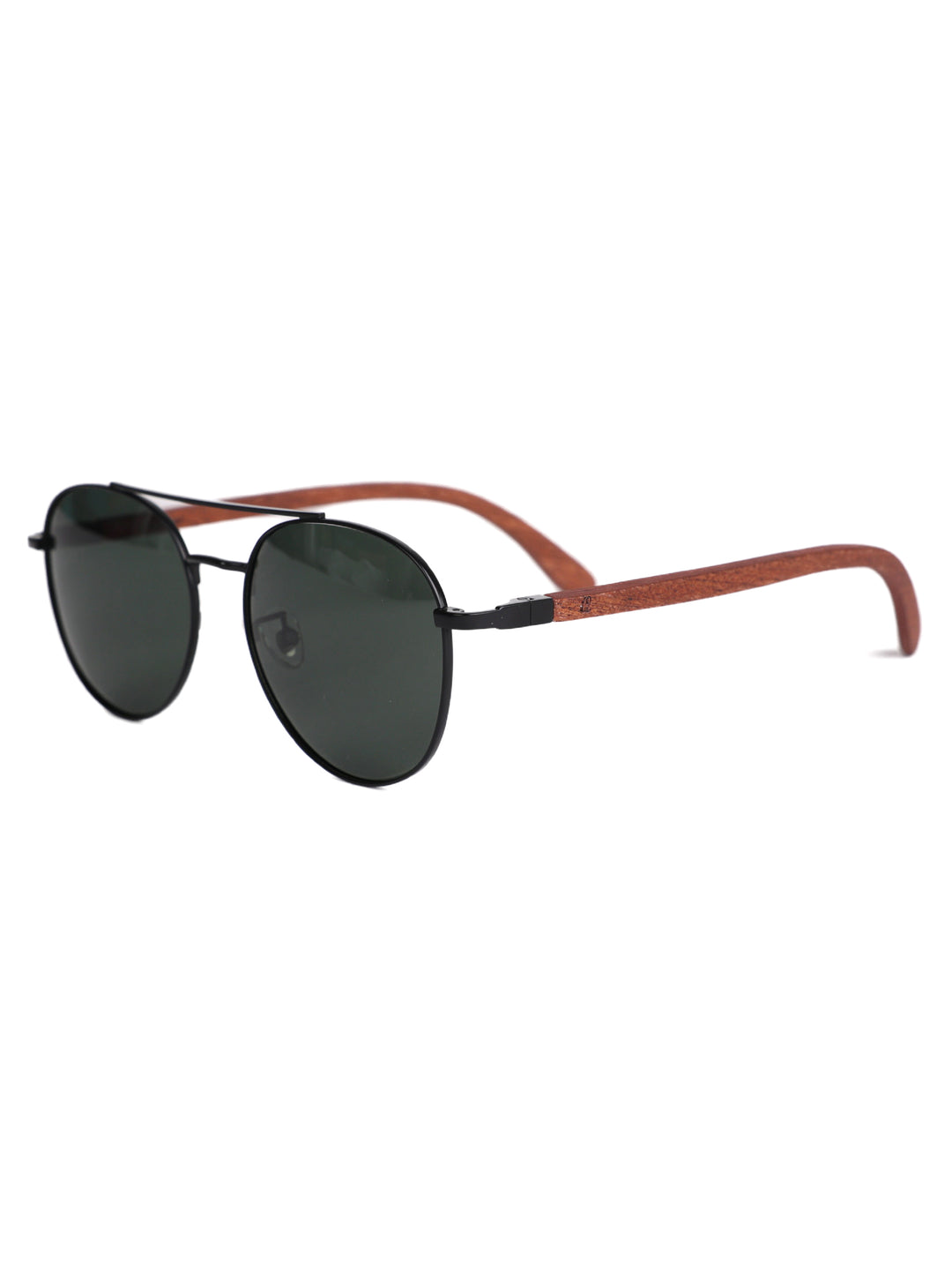 Aviator Teardrop Sunglasses | Metal x Wood Sunglasses | Bass
