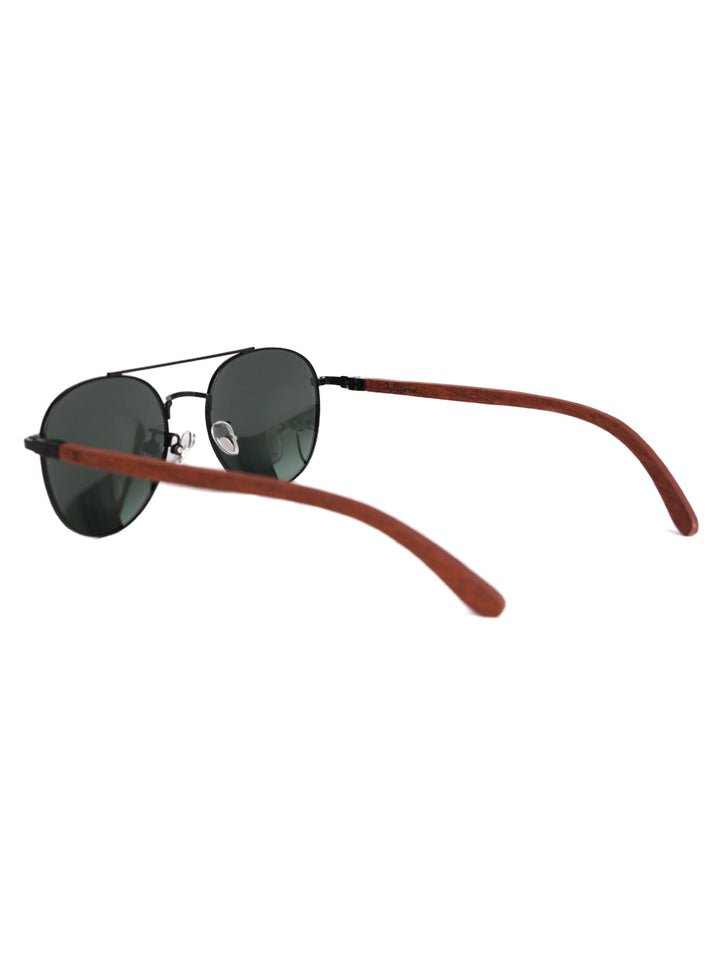 Aviator Teardrop Sunglasses | Metal x Wood Sunglasses | Bass