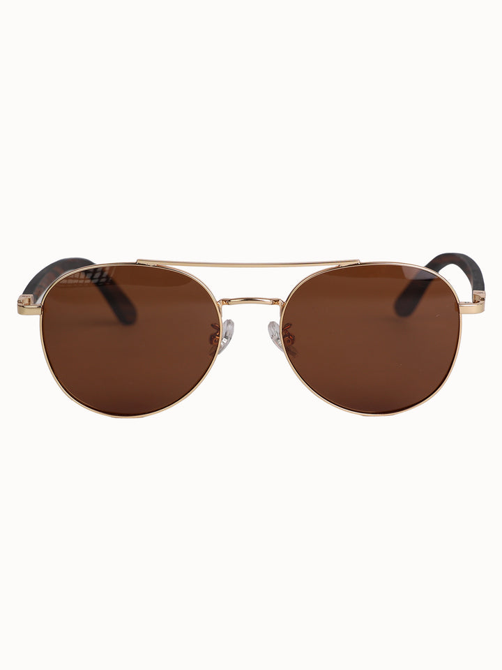 Aviator Teardrop Sunglasses | Metal x Wood Sunglasses | Bass