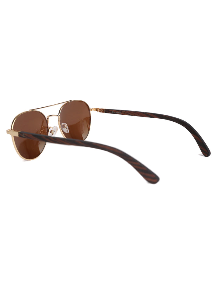 Aviator Teardrop Sunglasses | Metal x Wood Sunglasses | Bass