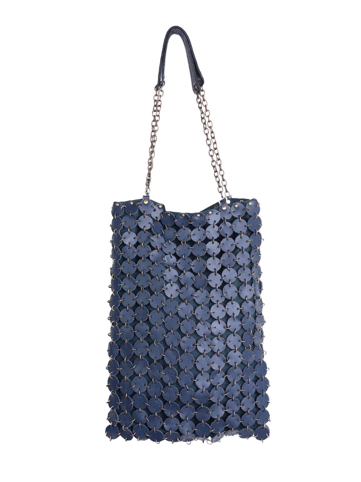 70's dot leather bag | Matt | Brass