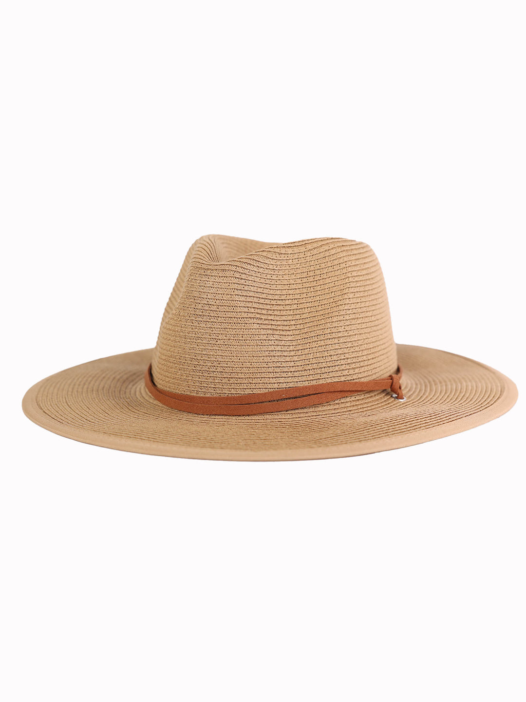 Wide Brim Straw Hat with strap | Aria