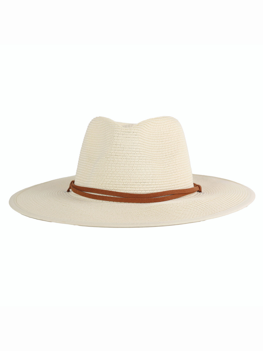 Wide Brim Straw Hat with strap | Aria
