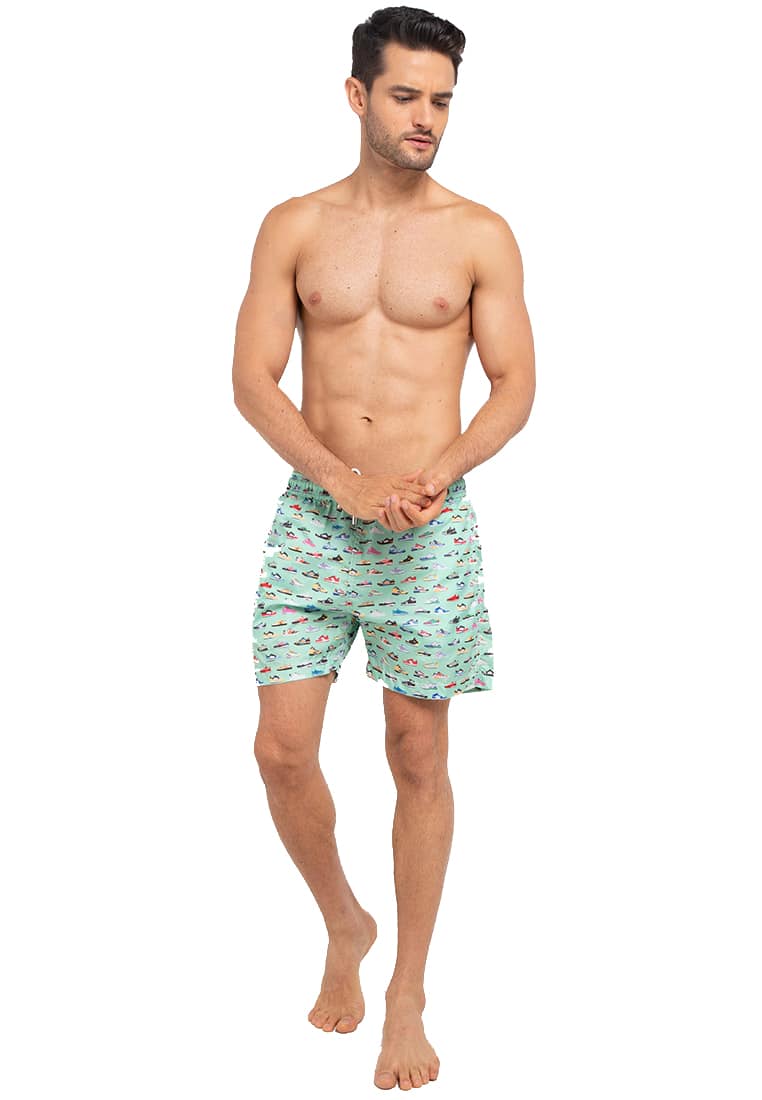 Men Swim trunks | Sneakerhead | Ice green