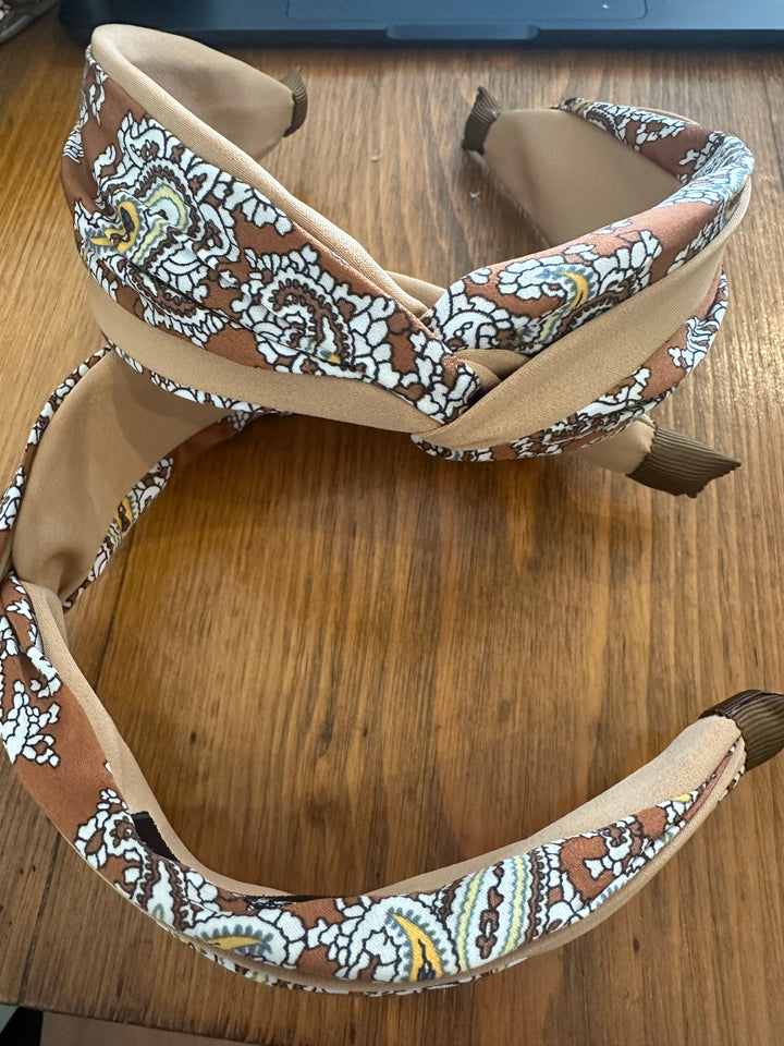 Twisted Headband | Paisley | Bi color