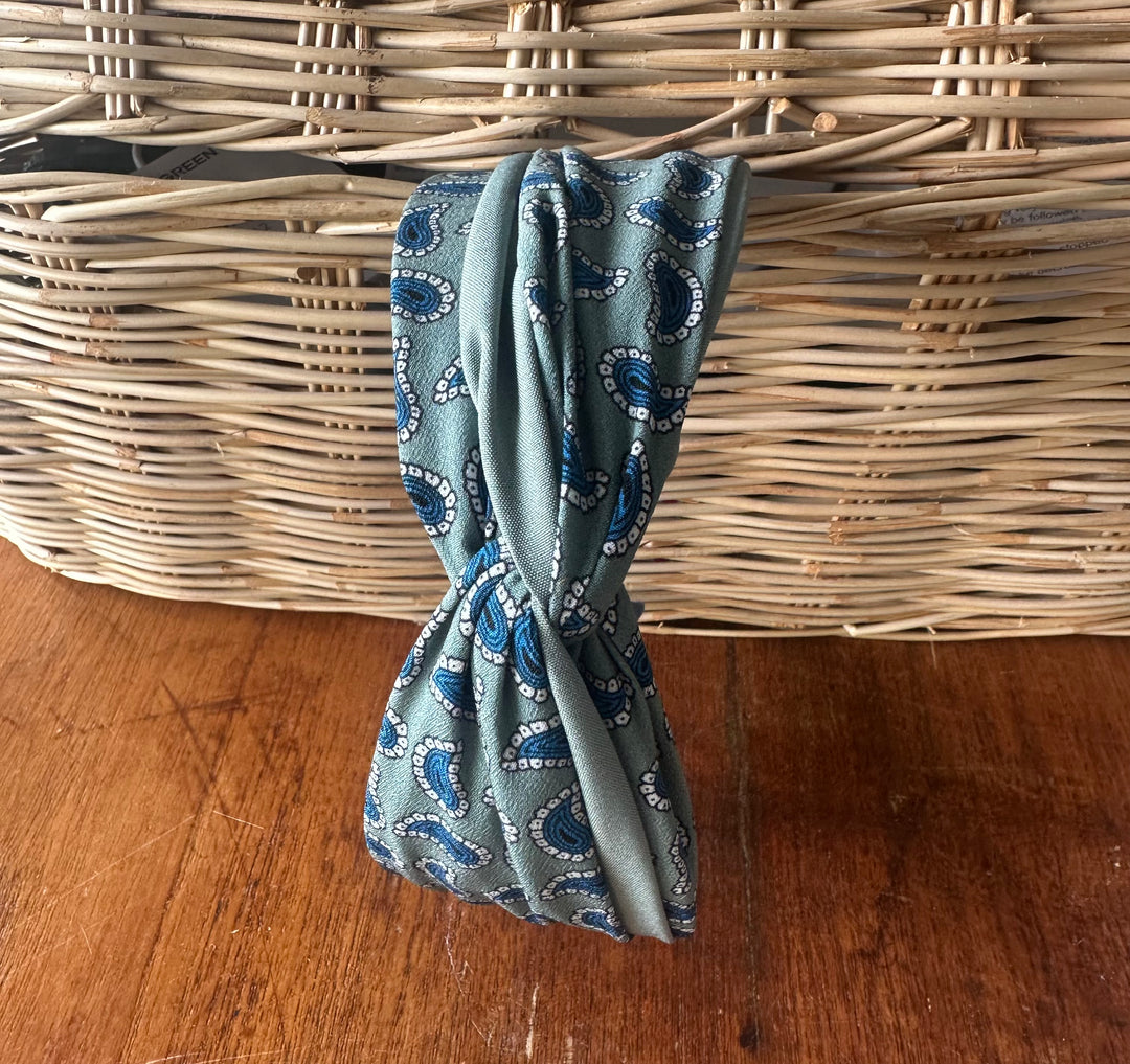 Twisted Headband | Paisley | Bi color