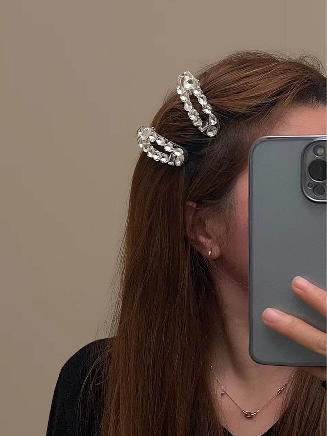 Jewels Hair clip -Clear Jewel