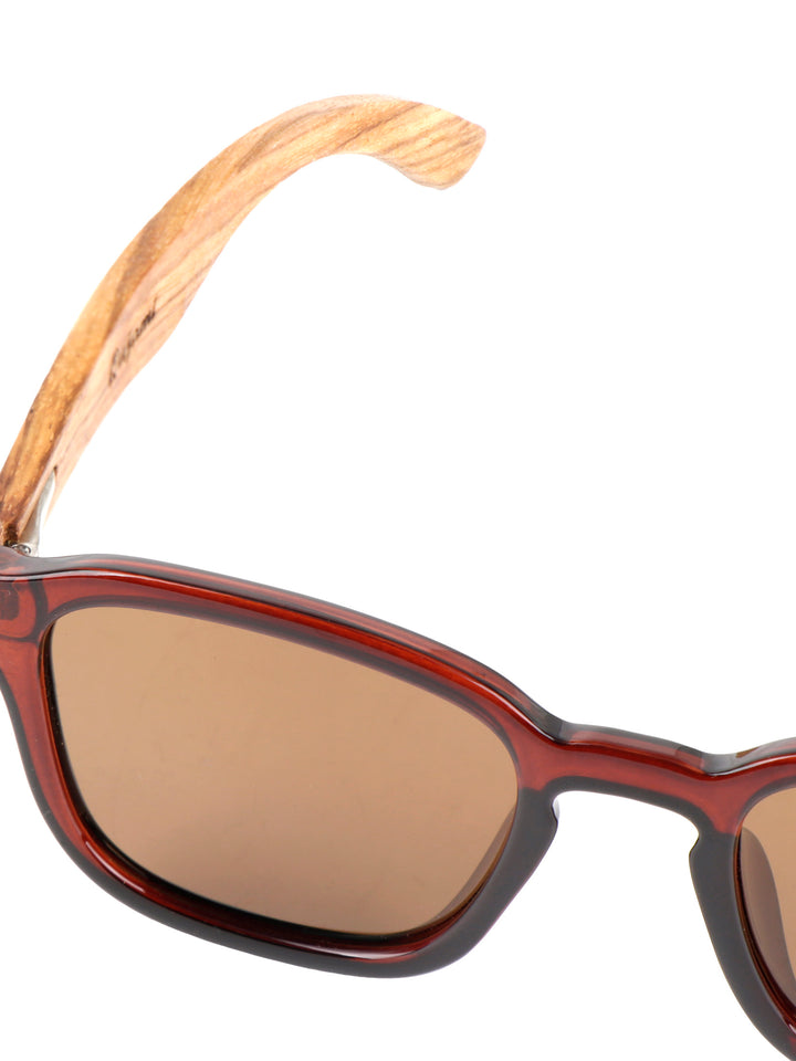 Retro Square Sunglasses | Acetate x Wood Sunglasses | Quill
