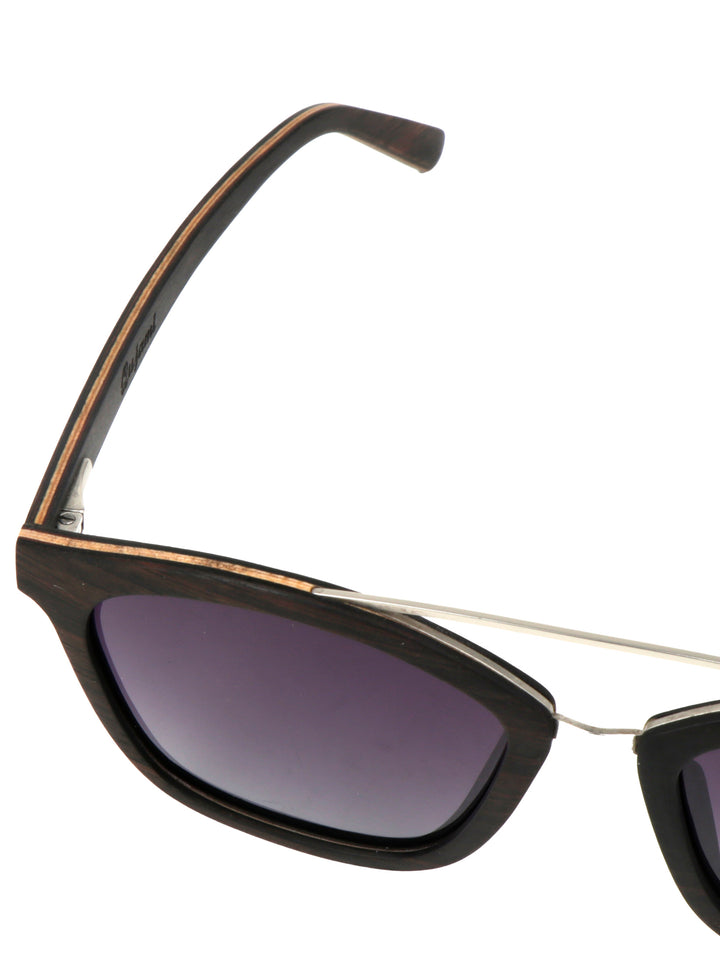 Isra | Dark Brown Wooden Sunglasses | Premium Polarized Lens