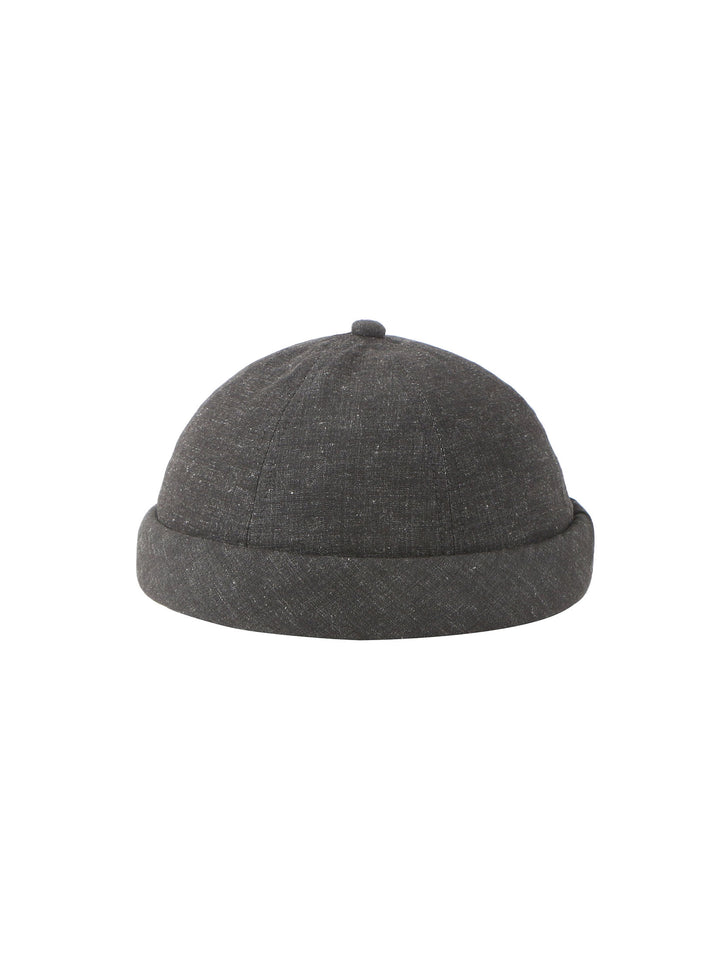 Noa Roll Cap – Cotton Linen Blend Minimalist Hat | Mossant Paris