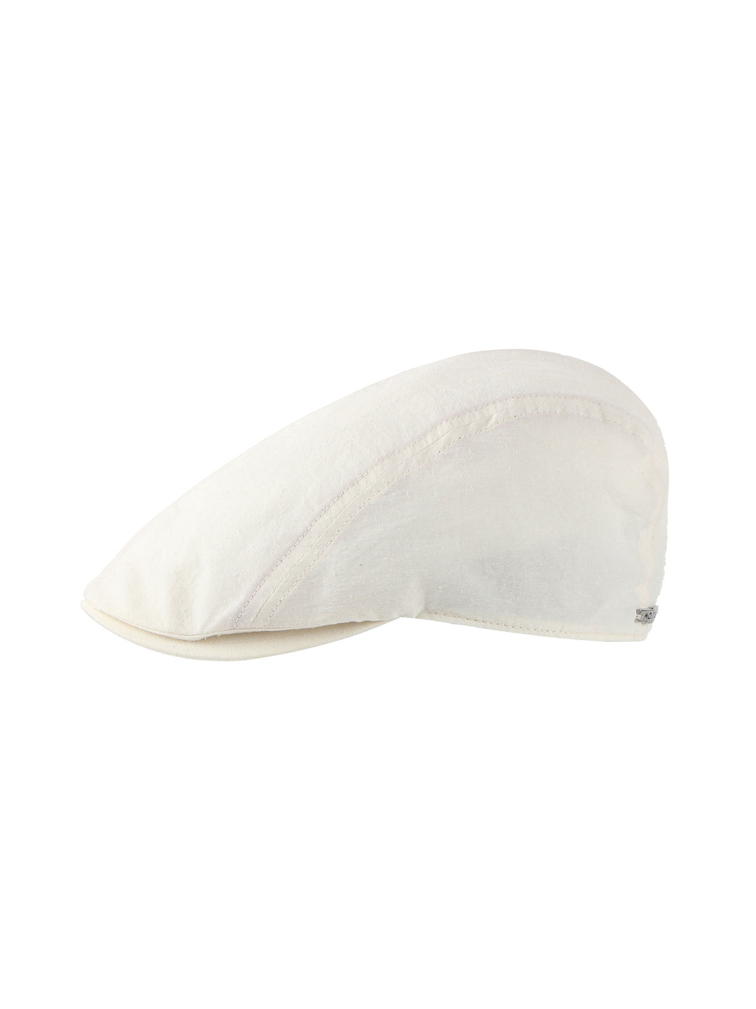 Émi Ivy Cap – Cotton Silk Linen Flat Cap in Ivory | Mossant Paris