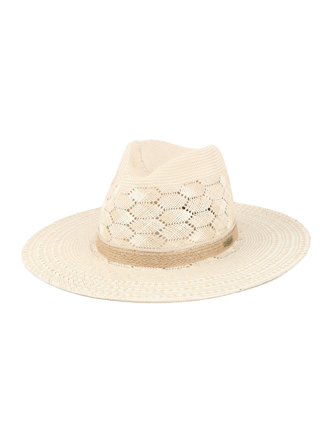 Savanna – Wide Brim Straw Fedora Hat by Mossant Paris