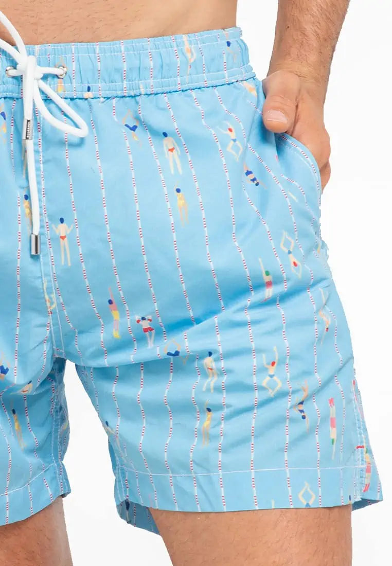Men's Swim trunks | Natatorium | Aquarius blue