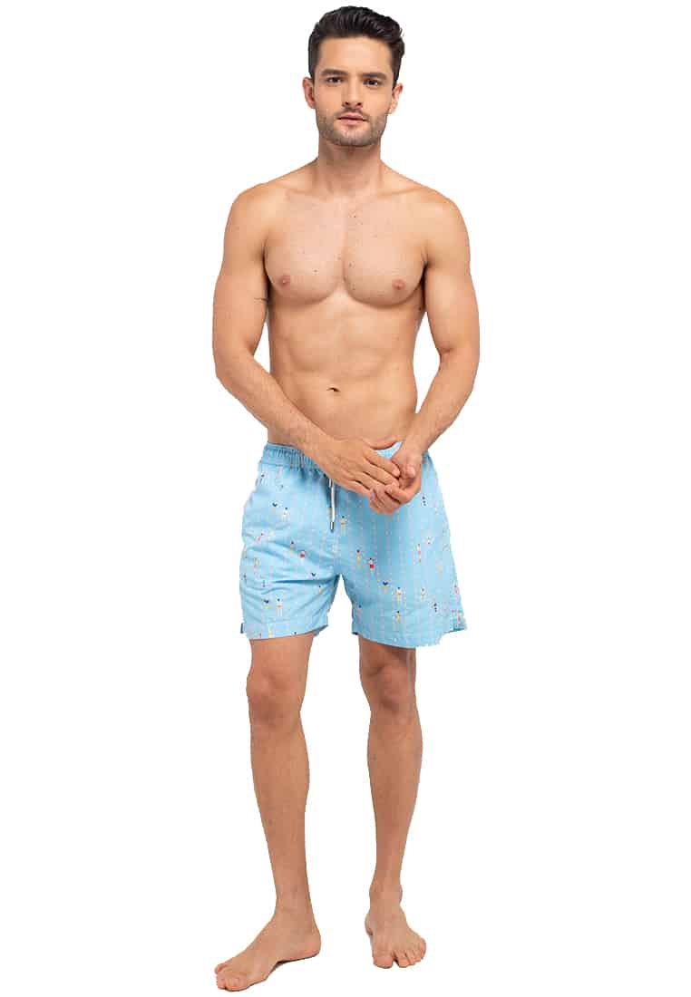 Men's Swim trunks | Natatorium | Aquarius blue