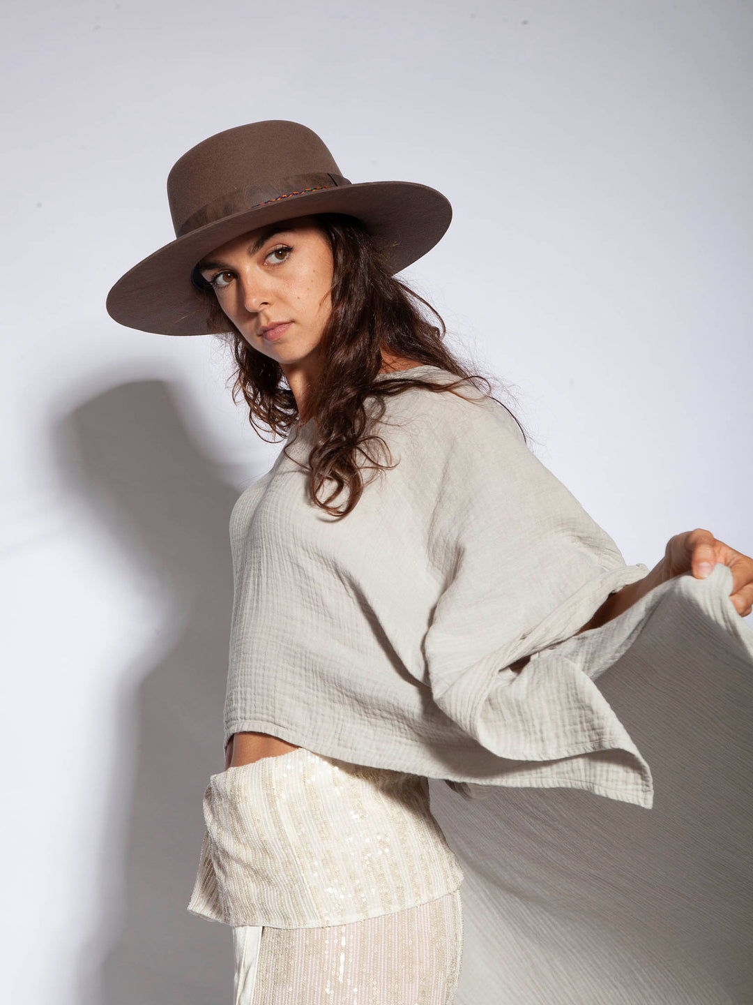 Wool Boater Hat