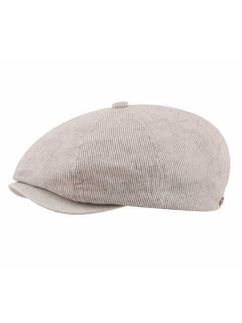 Flat Cap / Gatsby - Swede - Linen 57 cm Beige