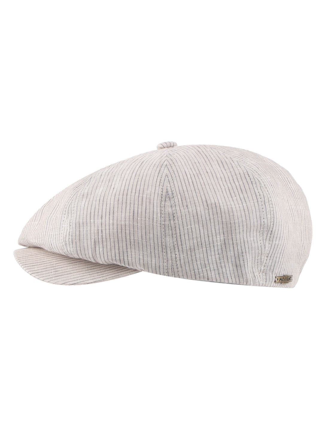 Faxon| Gatsby Flat Cap | Stripe Linen Flat Cap | Mossant Paris