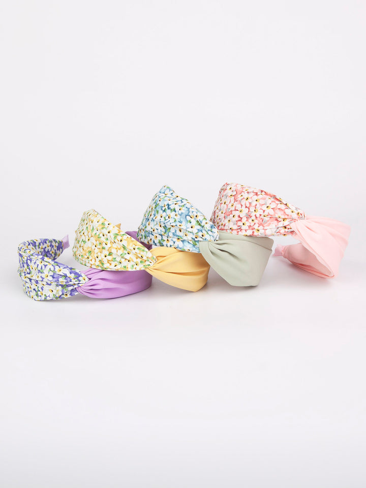 Twisted headband | Floral x plain