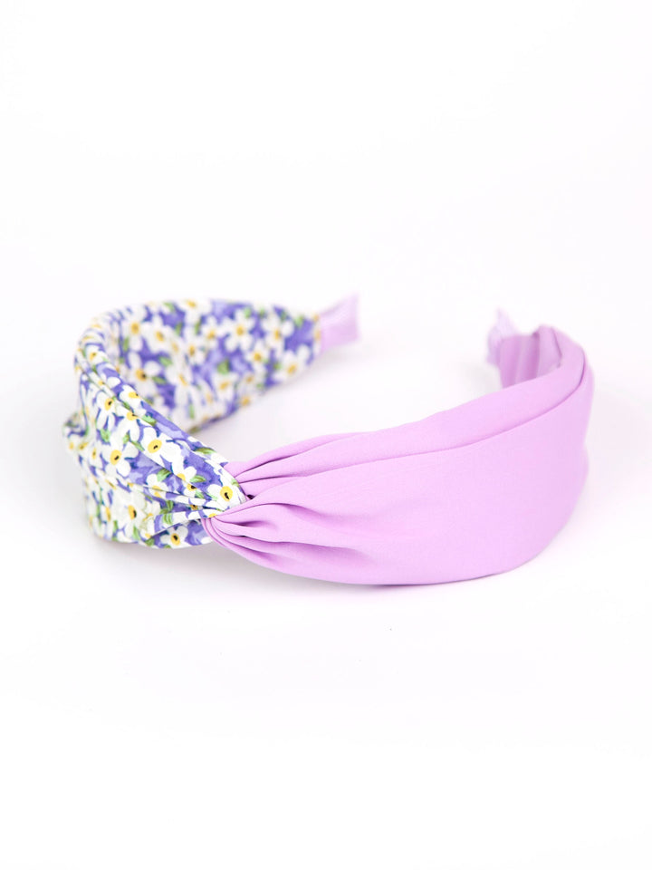 Twisted headband | Floral x plain