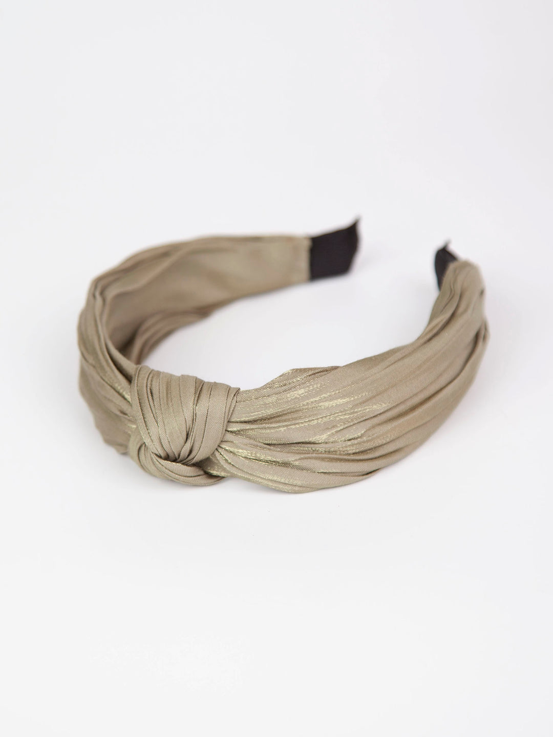 Knotted headband | Satin pleats