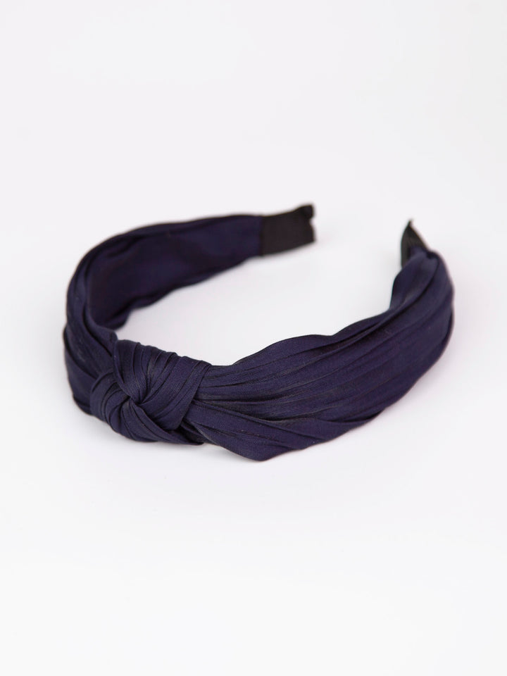 Knotted headband | Satin pleats