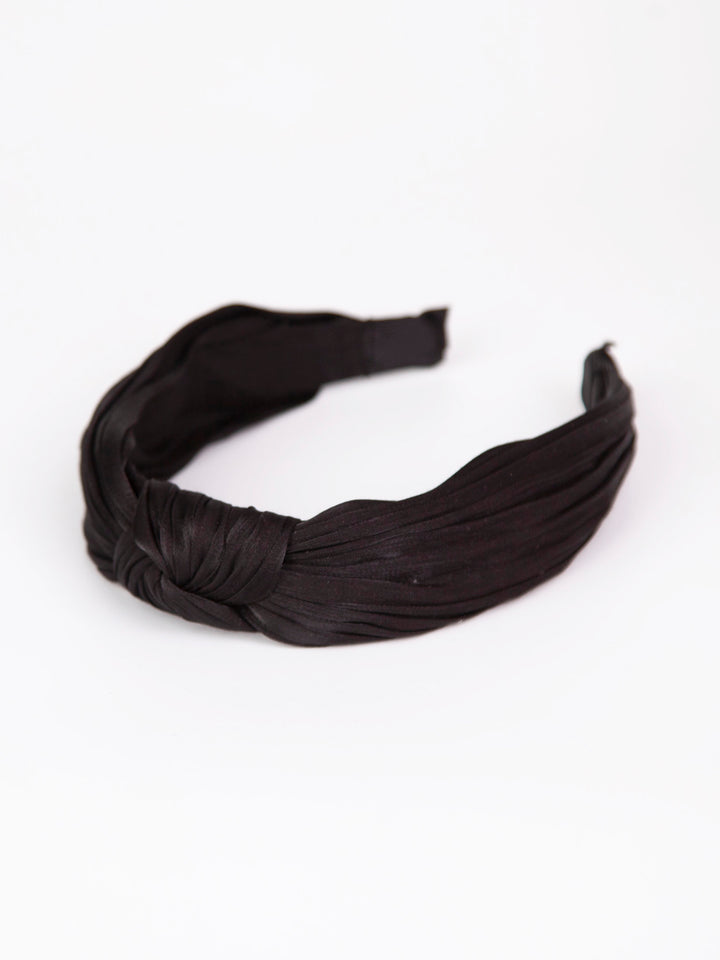 Knotted headband | Satin pleats