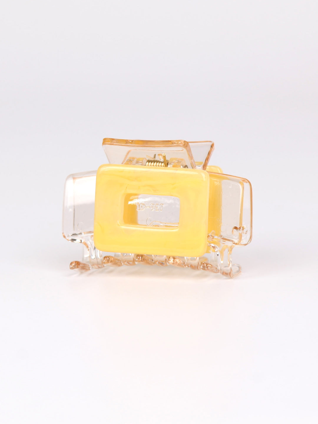 Clear claw hair clip - Square