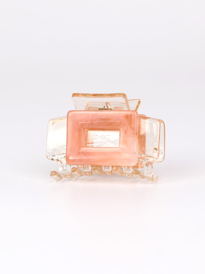 Clear claw hair clip - Square