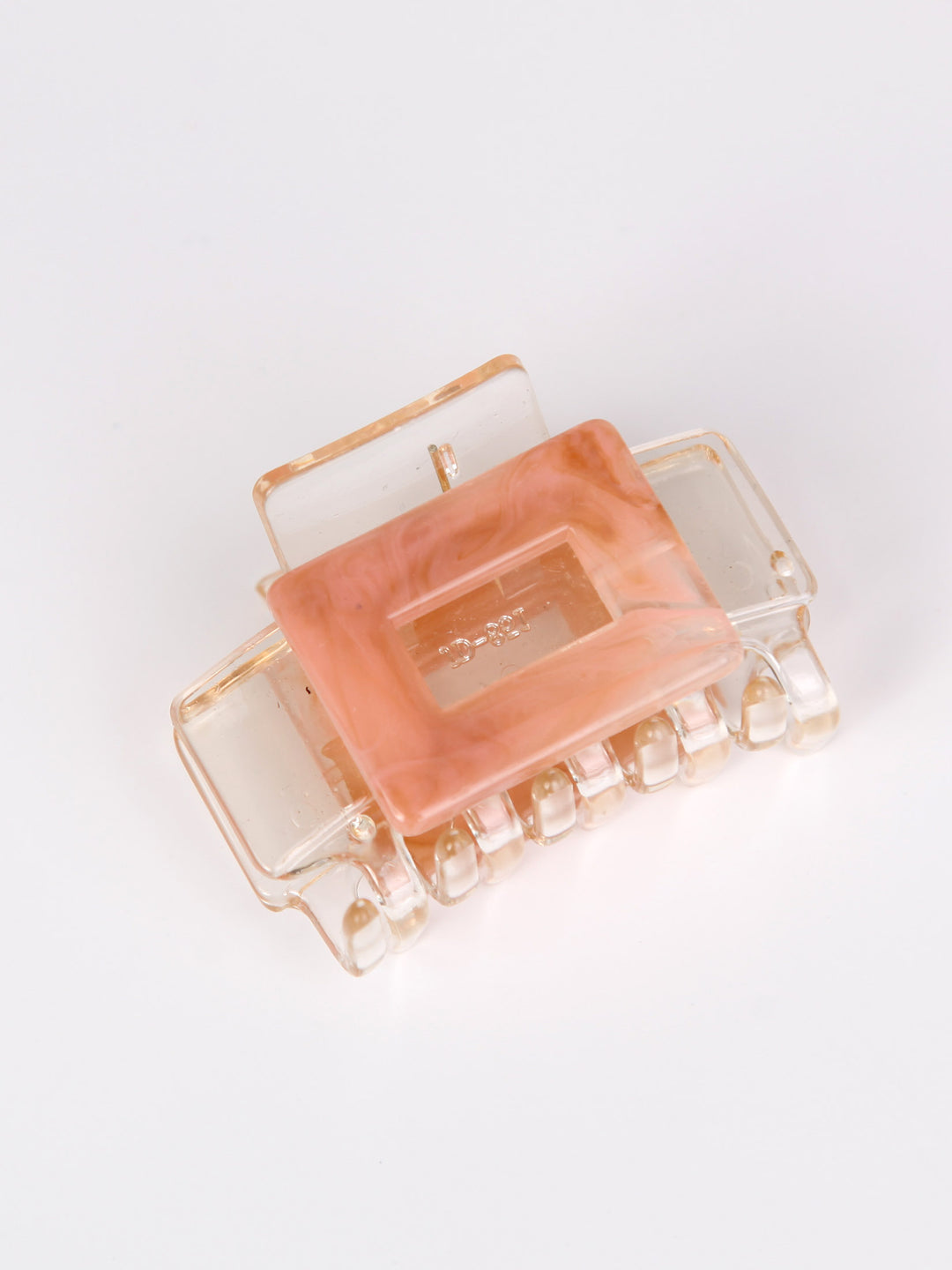 Clear claw hair clip - Square