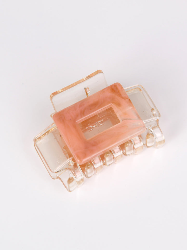 Clear claw hair clip - Square