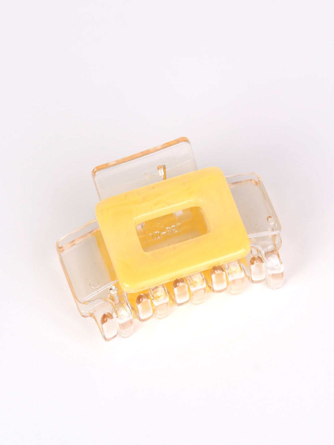 Clear claw hair clip - Square