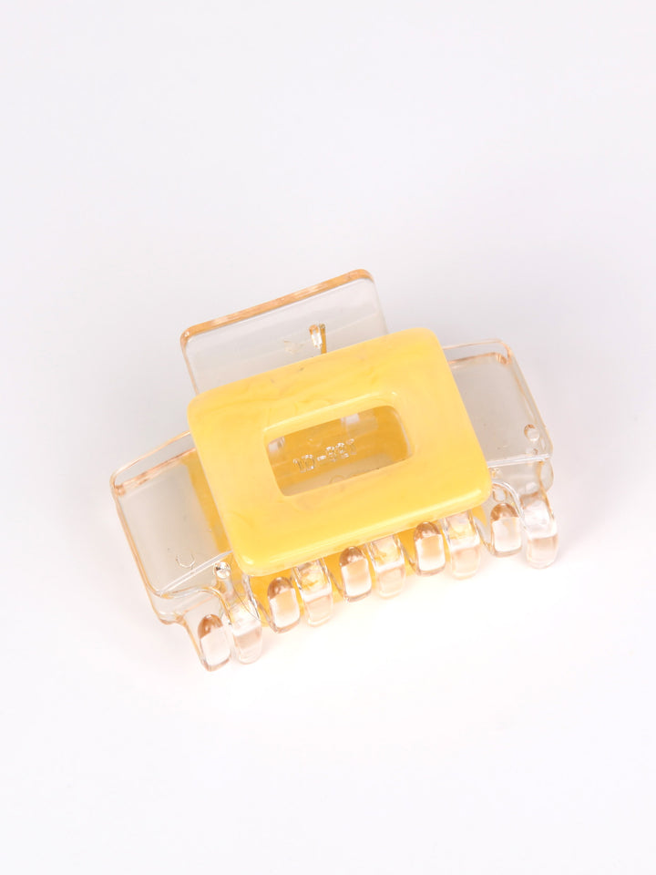Clear claw hair clip - Square