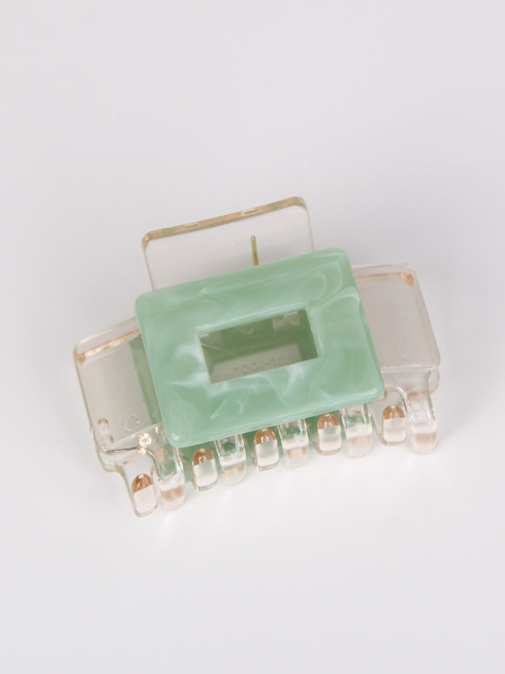 Clear claw hair clip - Square