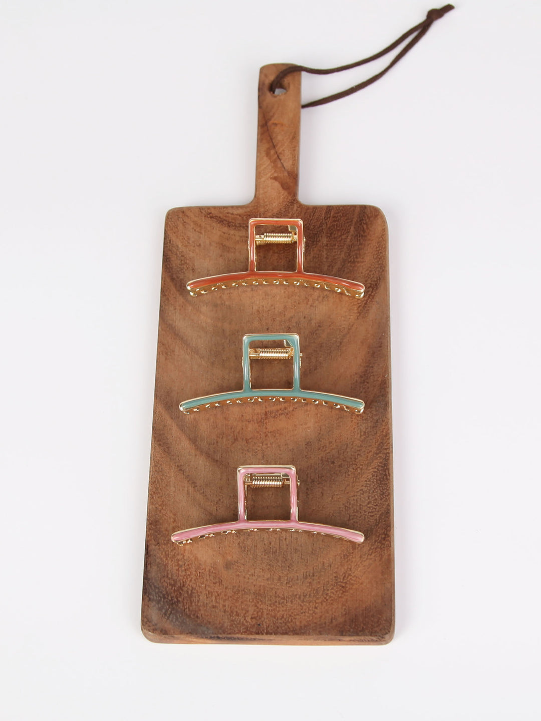 Metal x Enamel claw hair clip | Line | medium