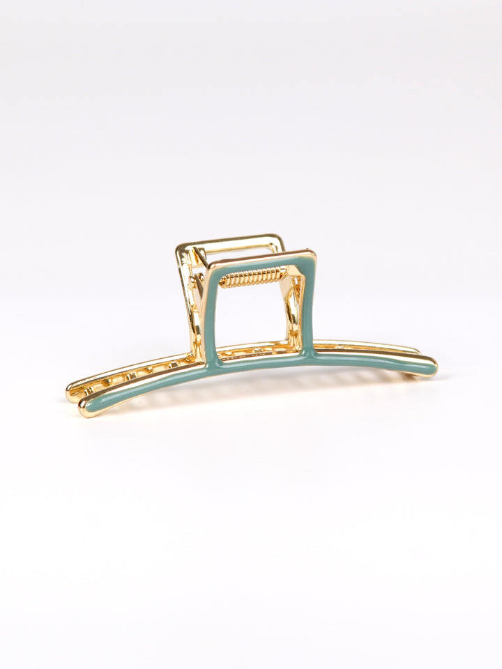 Metal x Enamel claw hair clip | Line | medium