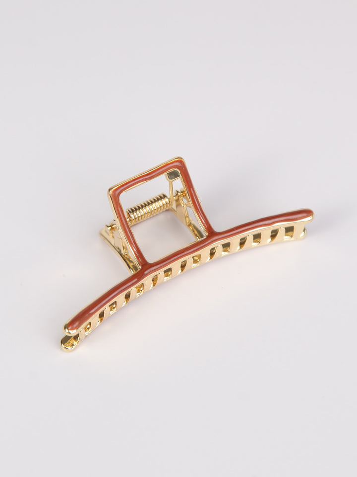Metal x Enamel claw hair clip | Line | medium
