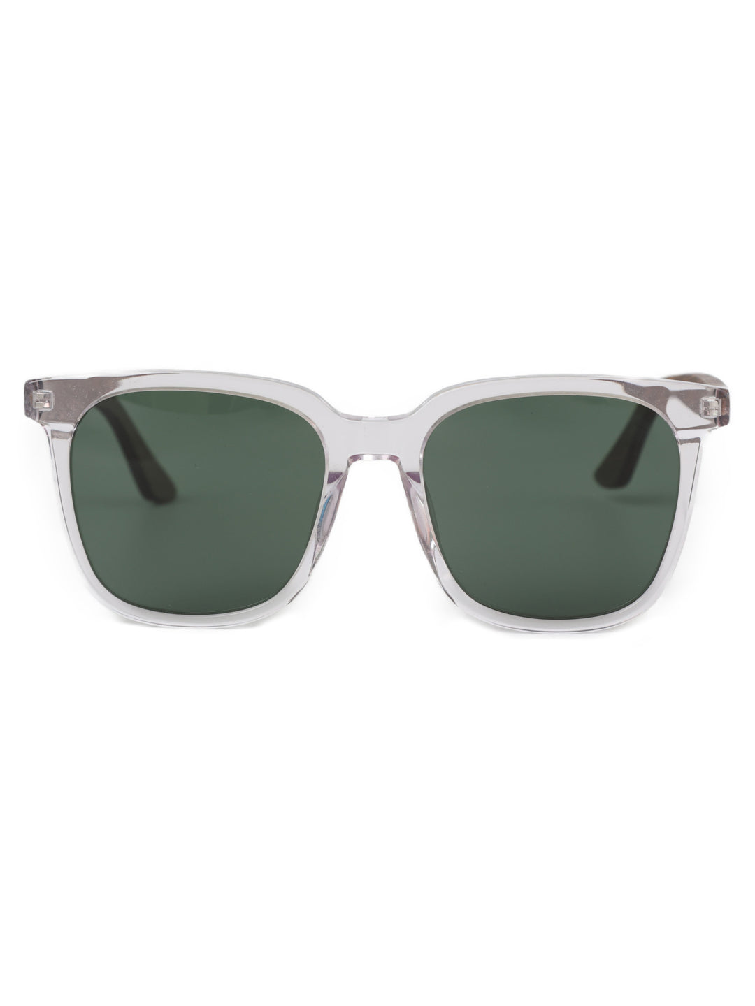 Clear Square Frame Sunglasses | Aster | Wood x Acetate Sunglasses