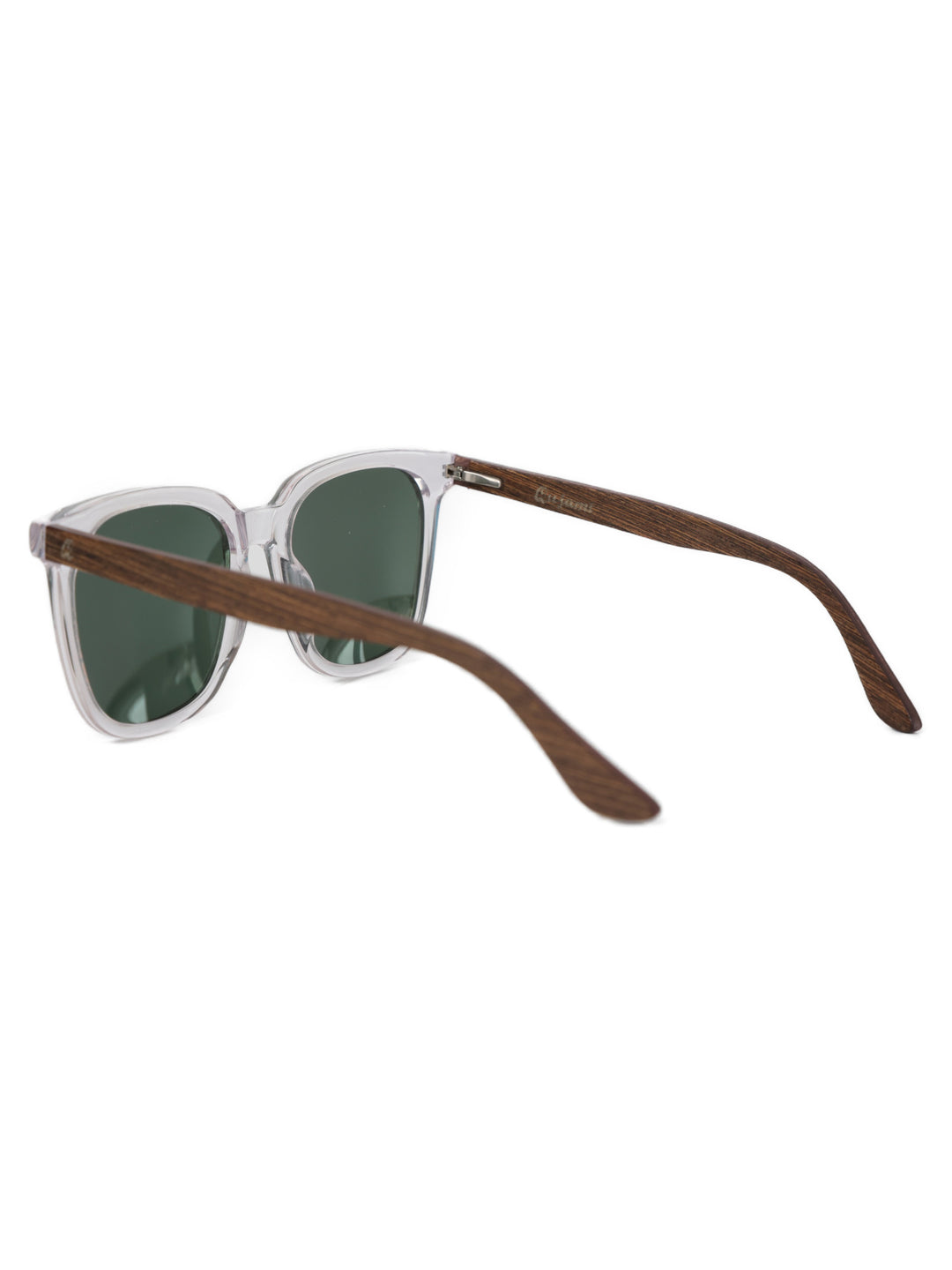 Clear Square Frame Sunglasses | Aster | Wood x Acetate Sunglasses