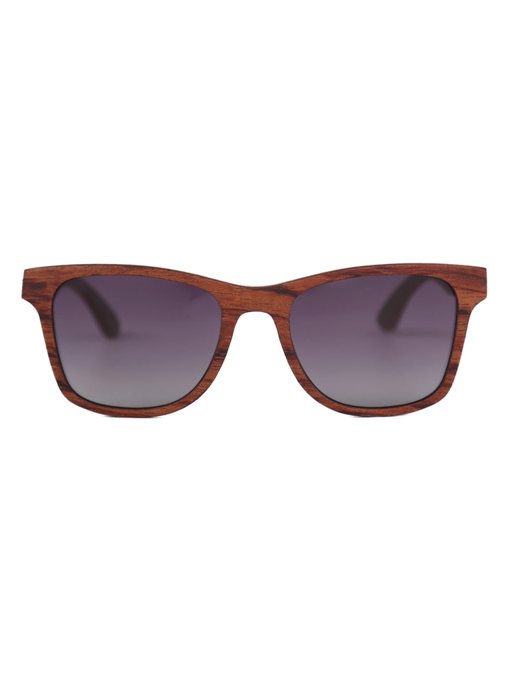 Rain | Dark Brown Wooden Sunglasses | Polarized Lens