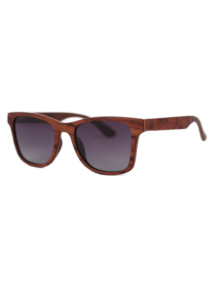 Rain | Dark Brown Wooden Sunglasses | Polarized Lens