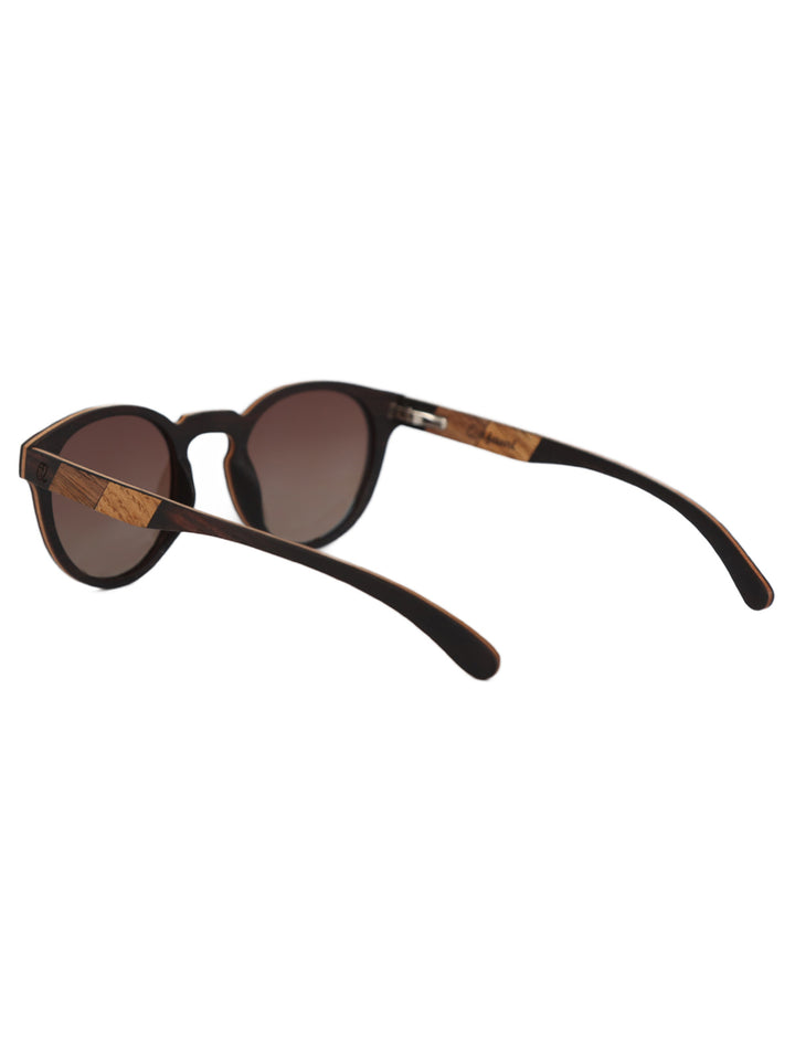 Patchwork Handcrafted Wooden Sunglasses | Polarized Lens | Yvette